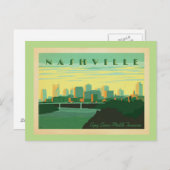 Retro Nashville Briefkaart (Voorkant / Achterkant)