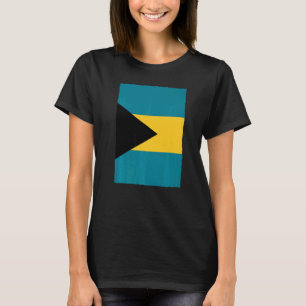 Retro nationale vlagbahama's t-shirt