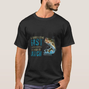 Retro natuurlijk kom ik snel ik heb vis om te viss t-shirt