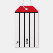 Retro Naughty en I Know It Christmas Pinup Cadeaulabel (Achterkant)