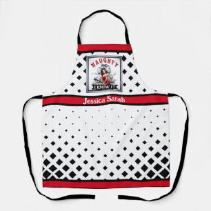 Retro Naughty en I Know It Christmas Pinup Schort
