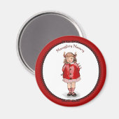 Retro Naughty Nancy Magneet (Voorkant / Achterkant)