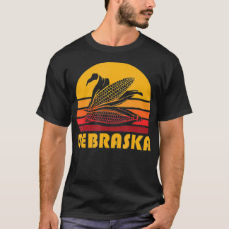 Retro Nebraska Corn  Maize Farming T-shirt
