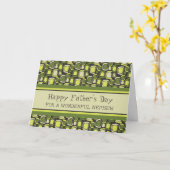 Retro neef Happy Vaderdag Kaart (Gele Bloem)