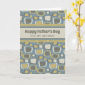 Retro neef Happy Vaderdag Kaart (Gele Bloem)