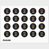 Retro Nefrologie Team Dialyse Verpleegkundige Nier Ronde Sticker (Vel)