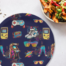 Retro Neon 80's Pattern