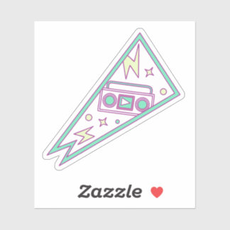 Retro Neon bladwijzer gloeiende tekens Sticker