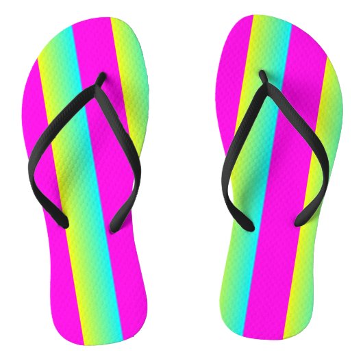 Retro Neon Blend Teenslippers (Voetbed)