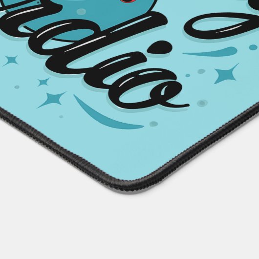 Retro Neon "Bowling is mijn cardio" Grappig Bowlen Bureaumat (Hoek)