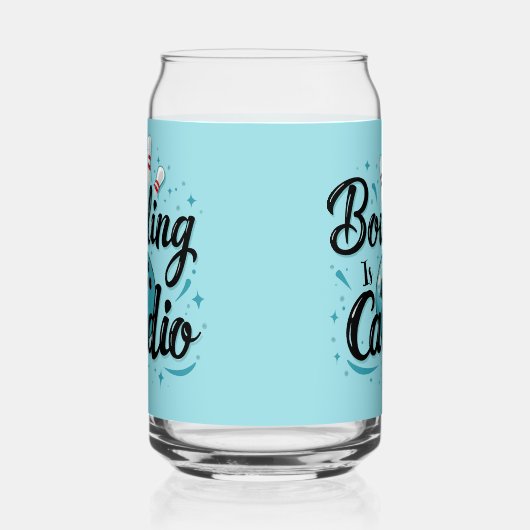 Retro Neon "Bowling Is My Cardio" Funny Bowling (Droite)