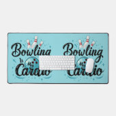 Retro Neon "Bowling Is My Cardio" Funny Bowling (Clavier et souris)