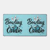 Retro Neon "Bowling Is My Cardio" Funny Bowling (Recto)
