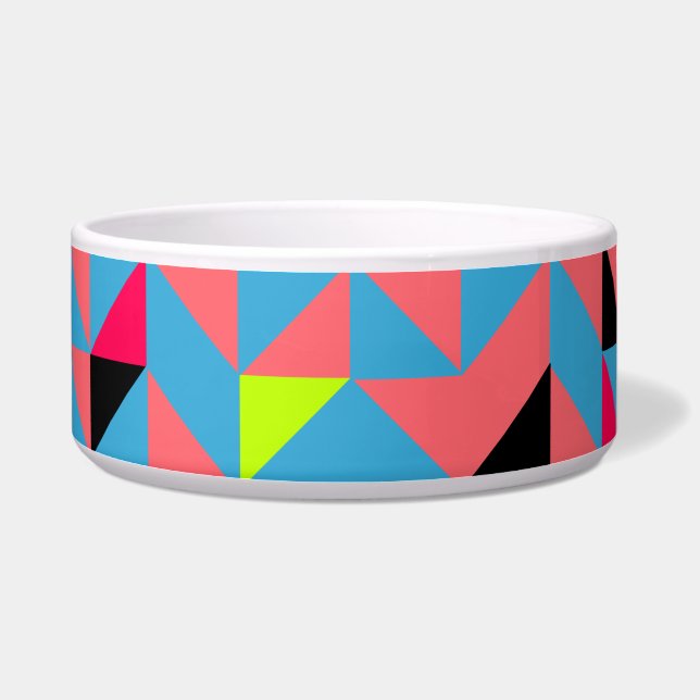 Retro Neon Dog Cat Pet Water Bowl Voerbakje (Rechts)