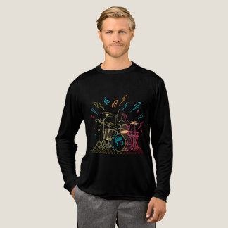 Retro Neon Drummer Tri-Blend Shirt