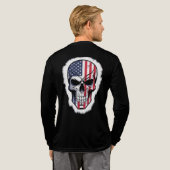 Retro Neon Drummer Tri-Blend Shirt (Achterkant)