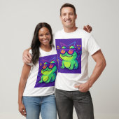 Retro Neon Frog Meme T-shirt (Unisex)