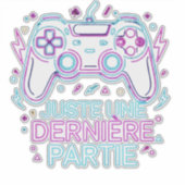 Retro Neon Gamer Sticker -  (Devant)