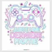 Retro Neon Gamer Sticker -  (Feuille)