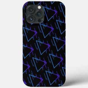 Retro Neon Geometric Pattern 2 iPhone 13 Pro Max Hoesje