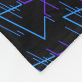 Retro Neon Geometric Pattern 2 Fleece Deken (Hoek)