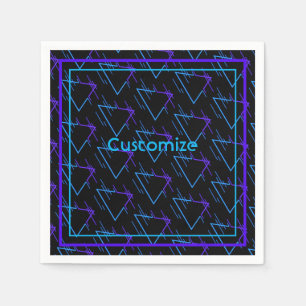 Retro Neon Geometric Pattern 2 Servet