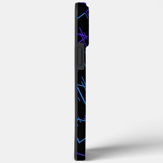 Retro Neon Geometric Pattern Case-Mate iPhone Case (Achterkant / Rechts)