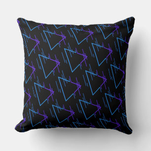 Retro Neon Geometric Pattern Kussen