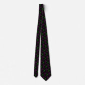 Retro Neon Geometric Pattern Stropdas (Achterkant)