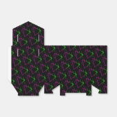 Retro Neon Geometric Pattern Tent Bedankdoosjes (Uitgevouwen)
