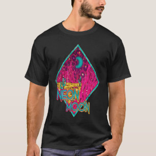 Retro Neon Moon Roze Western Country Music 80s 90 T-shirt
