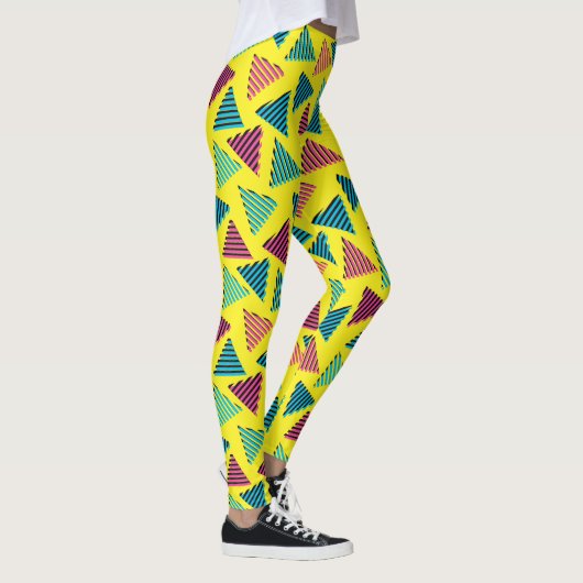 Retro Neon Pattern van 80/90 Leggings (Rechts)