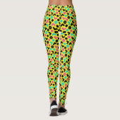 Retro Neon Pattern van 80/90 Leggings (Achterkant)