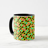 Retro Neon Pattern van 80/90 Mok (Voorkant links)