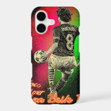 Retro Neon Striker – 80s Vaporwave Mobiele Hoes
