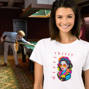 Retro Neon Verjaardag T-shirt