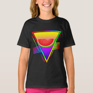 Retro Neon Watermeloen T-shirt