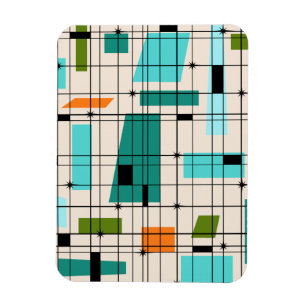 Retro Net & Flexibele Magneet Starbursts