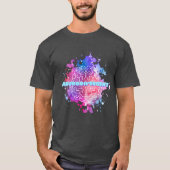 Retro NeuroDivergent Paint Splatter Brain Shirt (Voorkant)