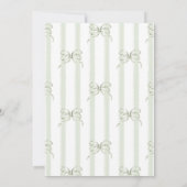 Retro Neutral Bow Cafe Bebe Coffee Baby Shower Kaart (Achterkant)