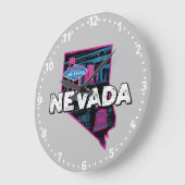 Retro Nevada Silhouette Grote Klok (Hoek)