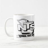 Retro Nevada Test Site design Café Mug (Gauche)