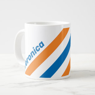 Retro New Amsterdam Strepen met Naam Extra Grote Beker