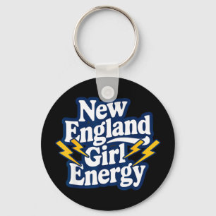 Retro New England meisjes energie nostalgisch trot Sleutelhanger