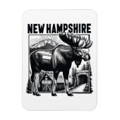 Retro New Hampshire Magneet (Verticaal)