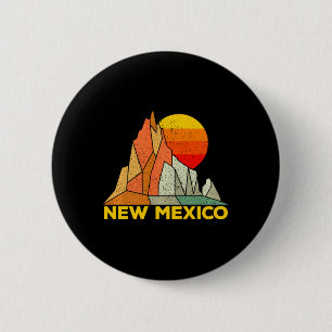 Retro New Mexico Cadeau voor mensen uit New Mexico Ronde Button 5,7 Cm