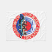 Retro New River George Rafting Fleece Deken (Voorkant (Horizontaal))