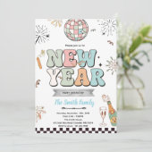 Retro new year party invitation (Debout devant)