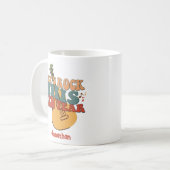 Retro New Year Rock Guitare Coffee Mug (Devant gauche)