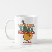 Retro New Year Rock Guitare Coffee Mug (Gauche)